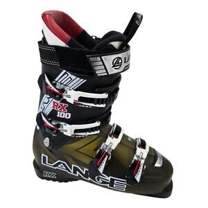 Lange RX 100 Ski Boots Mens Mondo 27-27.5 (9-9.5 US) 316 mm w/ Pengda Carry Bag